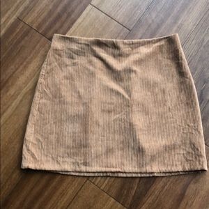 Corduroy mini skirt